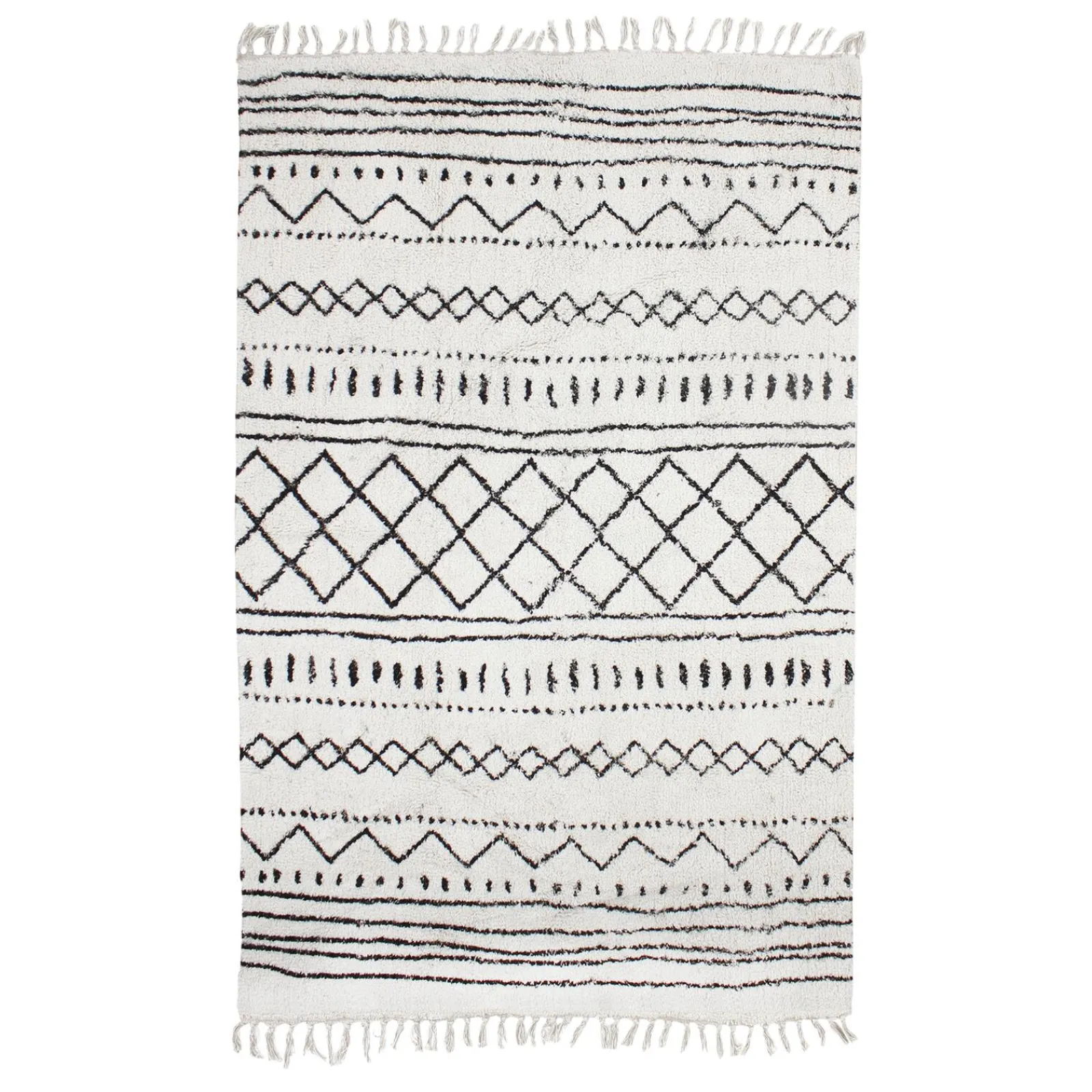 Hot Tapis LAÏLA coloris blanc 130 x 190 cm - 4MURS Tapis