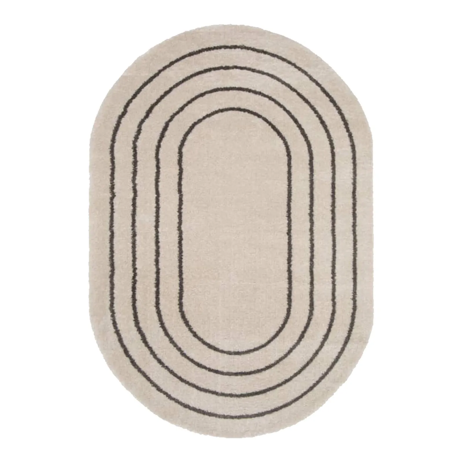 Online Tapis LANIA coloris ivoire/taupe 160 x 230 cm - 4MURS Tapis