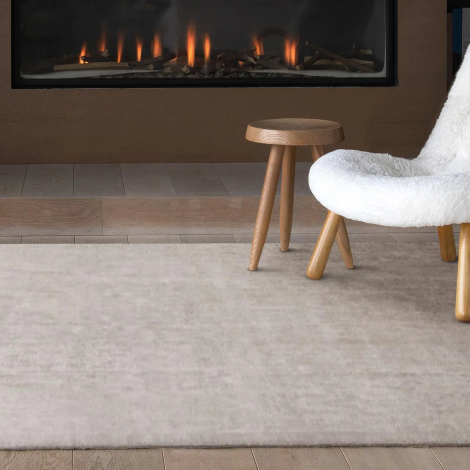 Discount Tapis LEWIS coloris cream 120 x 170 cm - 4MURS Tapis