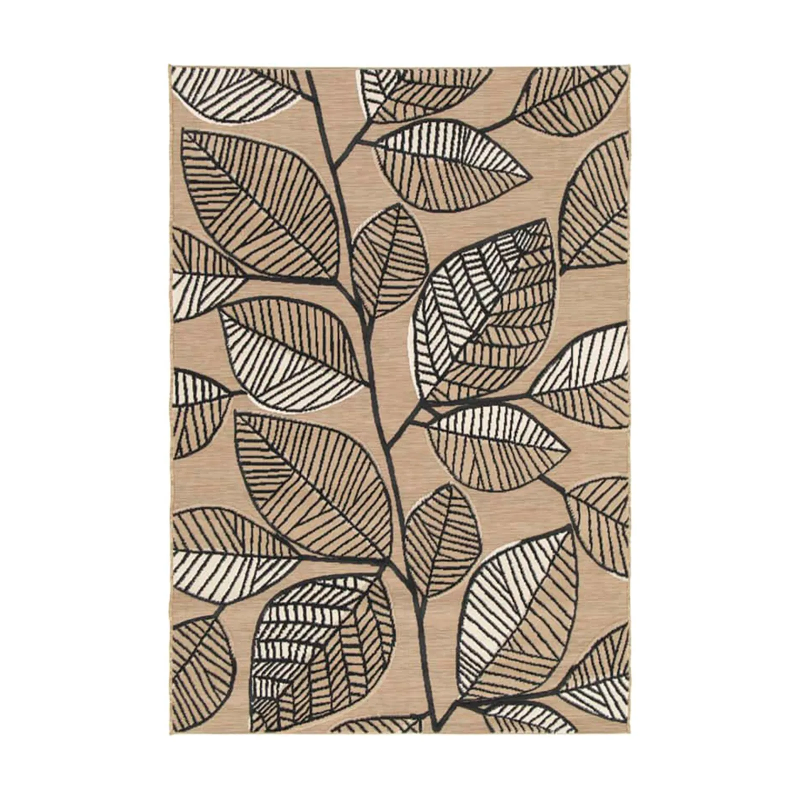 Online Tapis LIV coloris noir/beige 160 x 230 cm - 4MURS Tapis