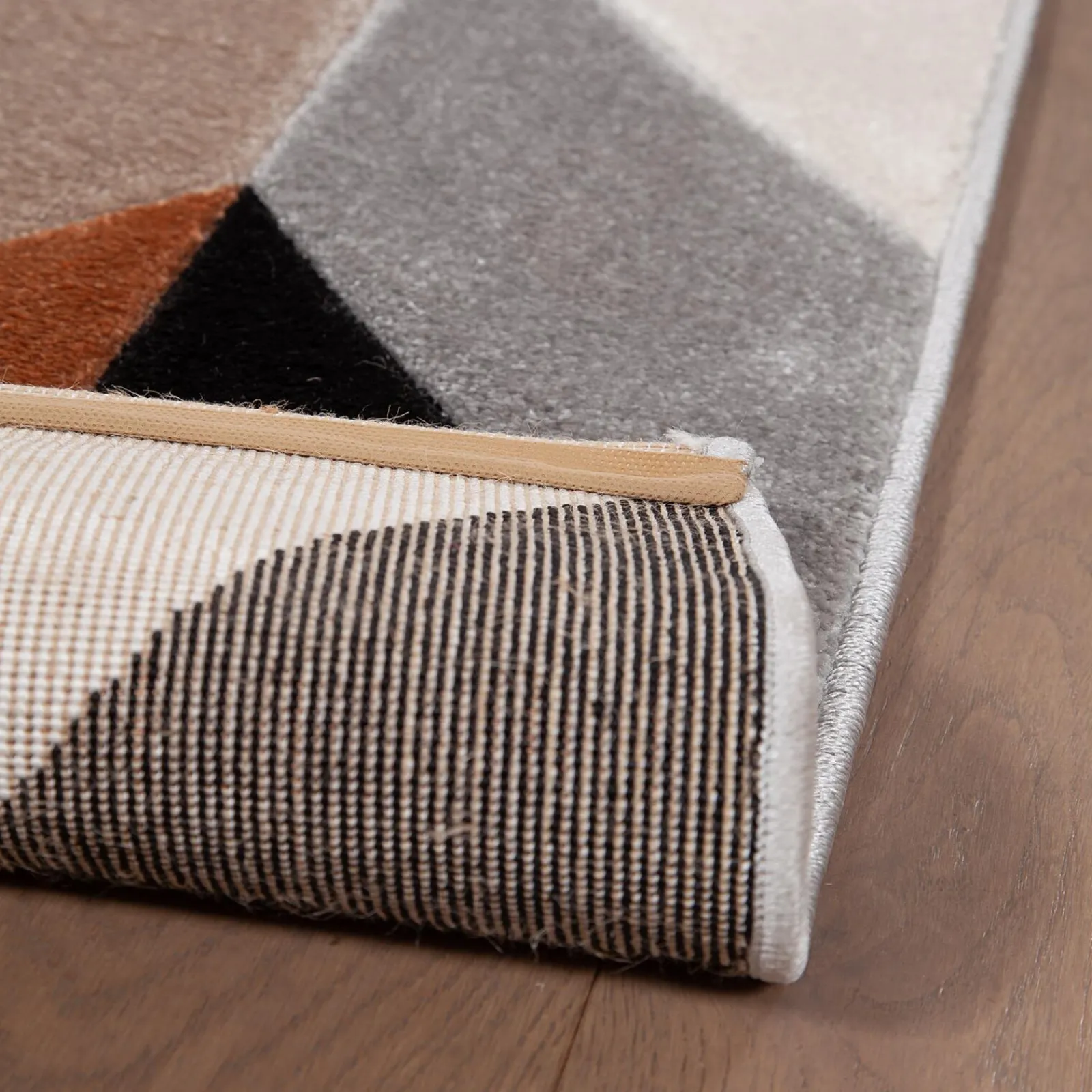 New Tapis LORENZO coloris brun 120 x 170 cm - 4MURS Tapis