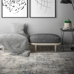 Hot Tapis NELSON coloris gris 160 x 230 cm - 4MURS Tapis