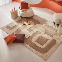 New Tapis ORAN coloris ivoire sable 160 x 230 cm - 4MURS Tapis