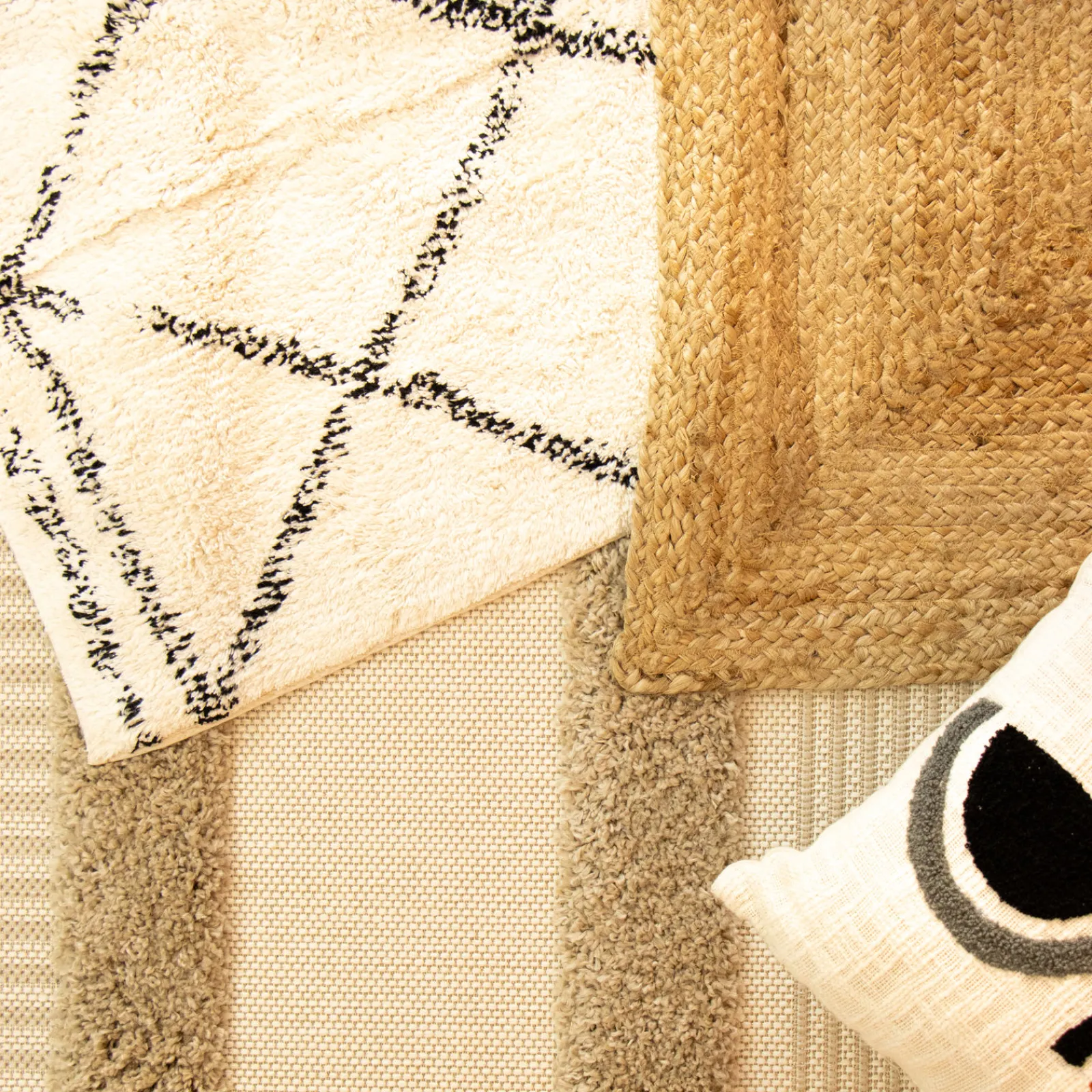 Outlet Tapis TOSSA coloris naturel 120 x 170 cm - 4MURS Tapis