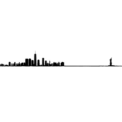 Discount The Line Déco murale métal NEW YORK XL coloris noir - 4MURS Objets Muraux