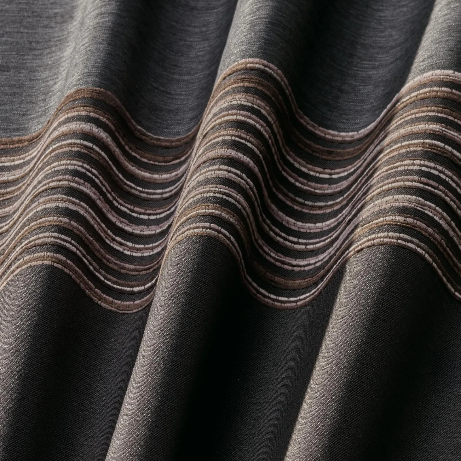 Discount Tissu LINEA coloris café - 4MURS Rideaux, Voilages Et Stores Sur Mesure