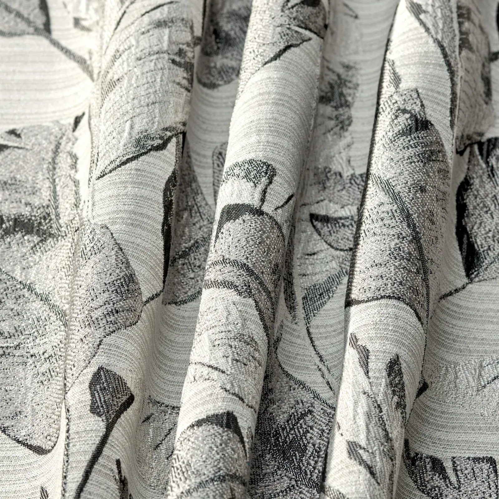 Sale Tissu PEACOCK coloris gris - 4MURS Rideaux, Voilages Et Stores Sur Mesure