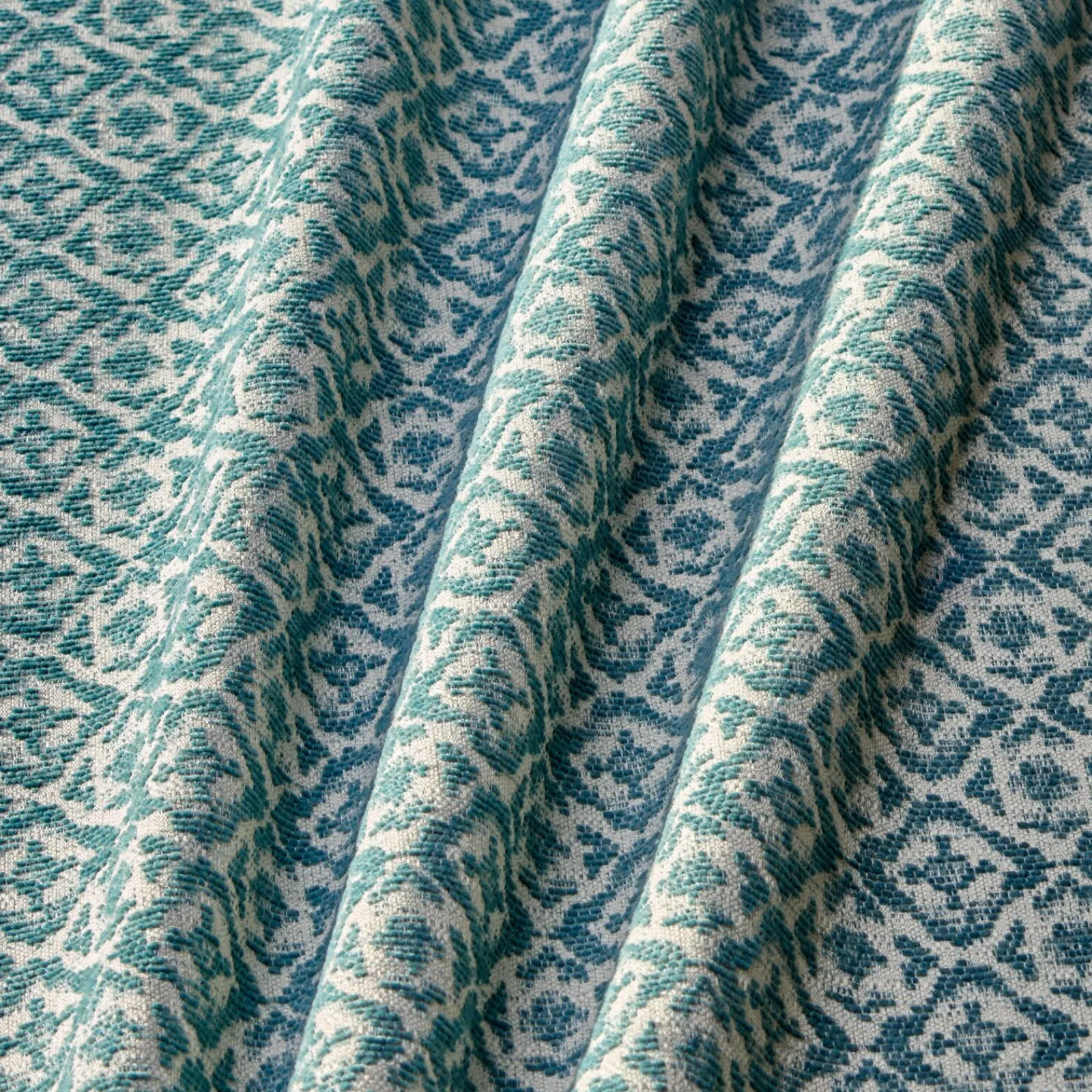 Online Tissu WISY coloris bleu - 4MURS Rideaux, Voilages Et Stores Sur Mesure