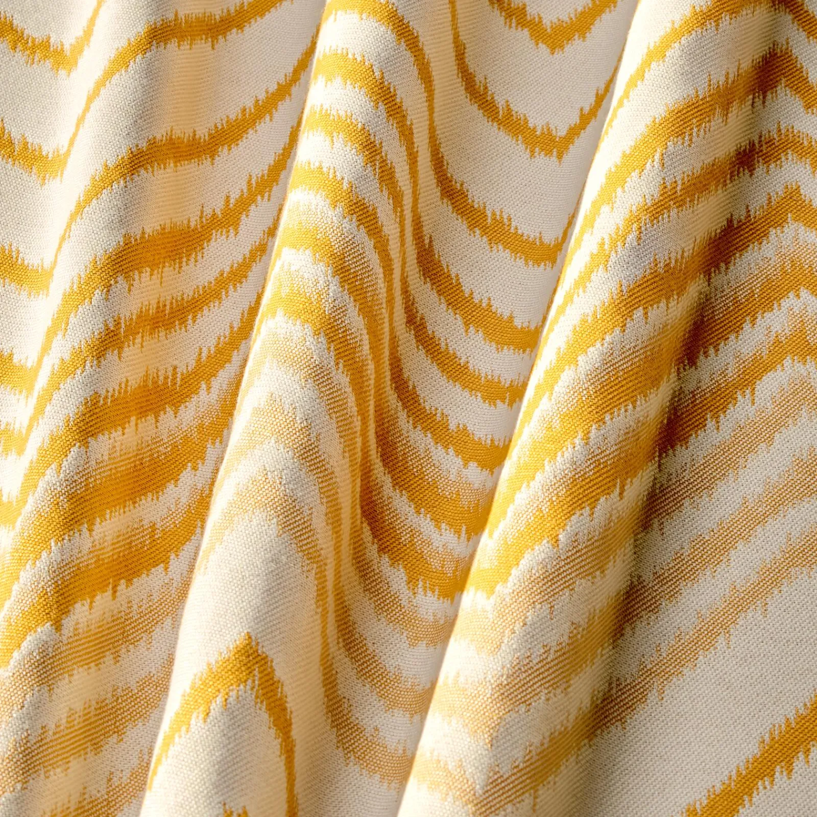 Outlet Tissu ZIG coloris jaune ocre - 4MURS Rideaux, Voilages Et Stores Sur Mesure