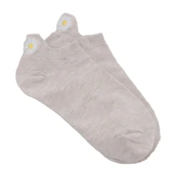 Clearance Chaussettes LANGUETTE FLEUR coloris beige - 4MURS Vêtements