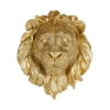 New Trophée mural LION coloris or - 4MURS Objets Muraux
