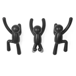 Clearance Patère BUDDY coloris noir - 4MURS Rangements