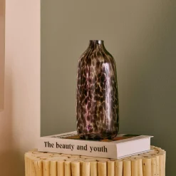 New Vase GUEPARD coloris brun diamètre 11 cm - 4MURS Objets Déco