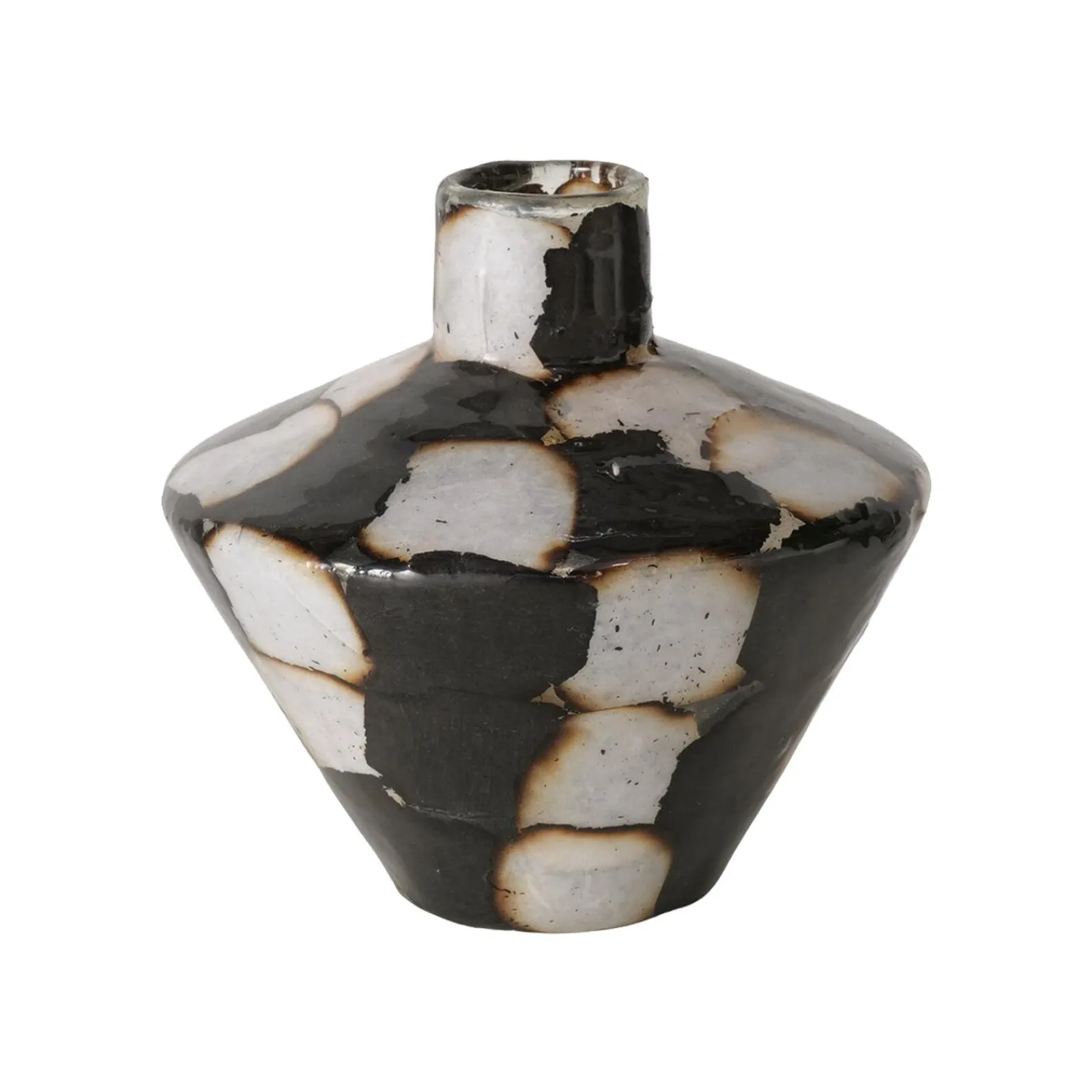 Sale Vase MEDO coloris noir/blanc - 4MURS Objets Déco