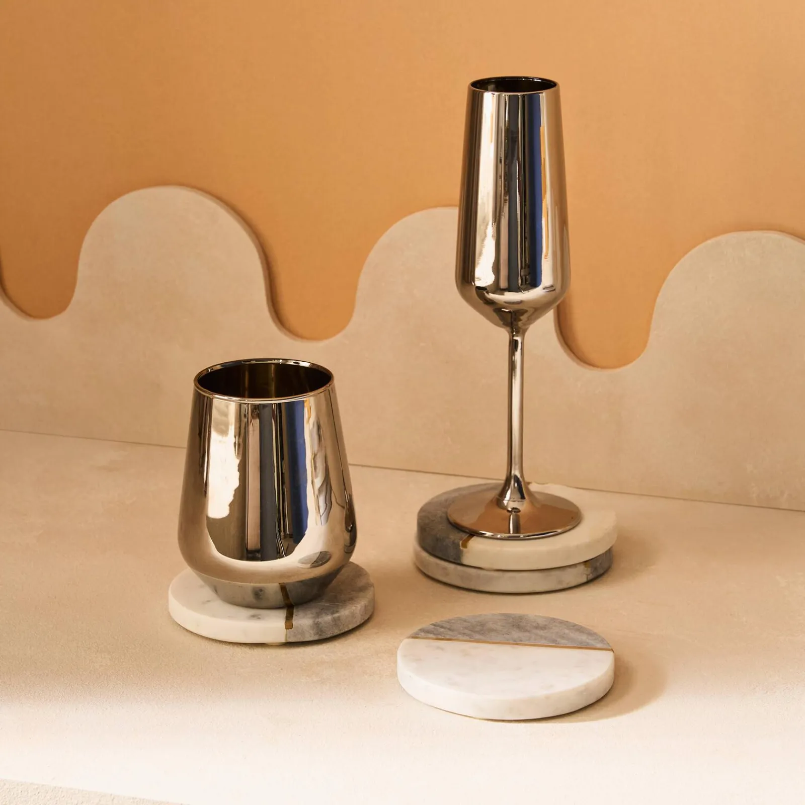 New Verre ADORA coloris argent hauteur 22 cm - 4MURS Arts De La Table
