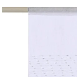 Fashion Vitrage FLOCON coloris blanc 45 x 130 cm - 4MURS Voilages, Vitrages, Stores Et Accessoires|Rideaux
