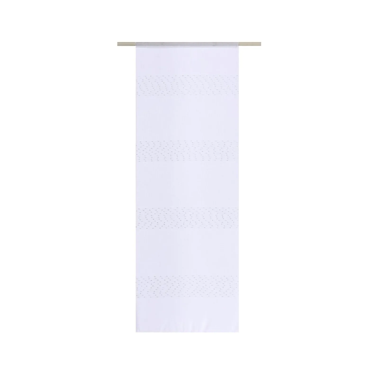 Fashion Vitrage FLOCON coloris blanc 45 x 130 cm - 4MURS Voilages, Vitrages, Stores Et Accessoires|Rideaux
