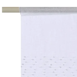Fashion Vitrage FLOCON coloris blanc 58 x 130 cm - 4MURS Voilages, Vitrages, Stores Et Accessoires|Rideaux