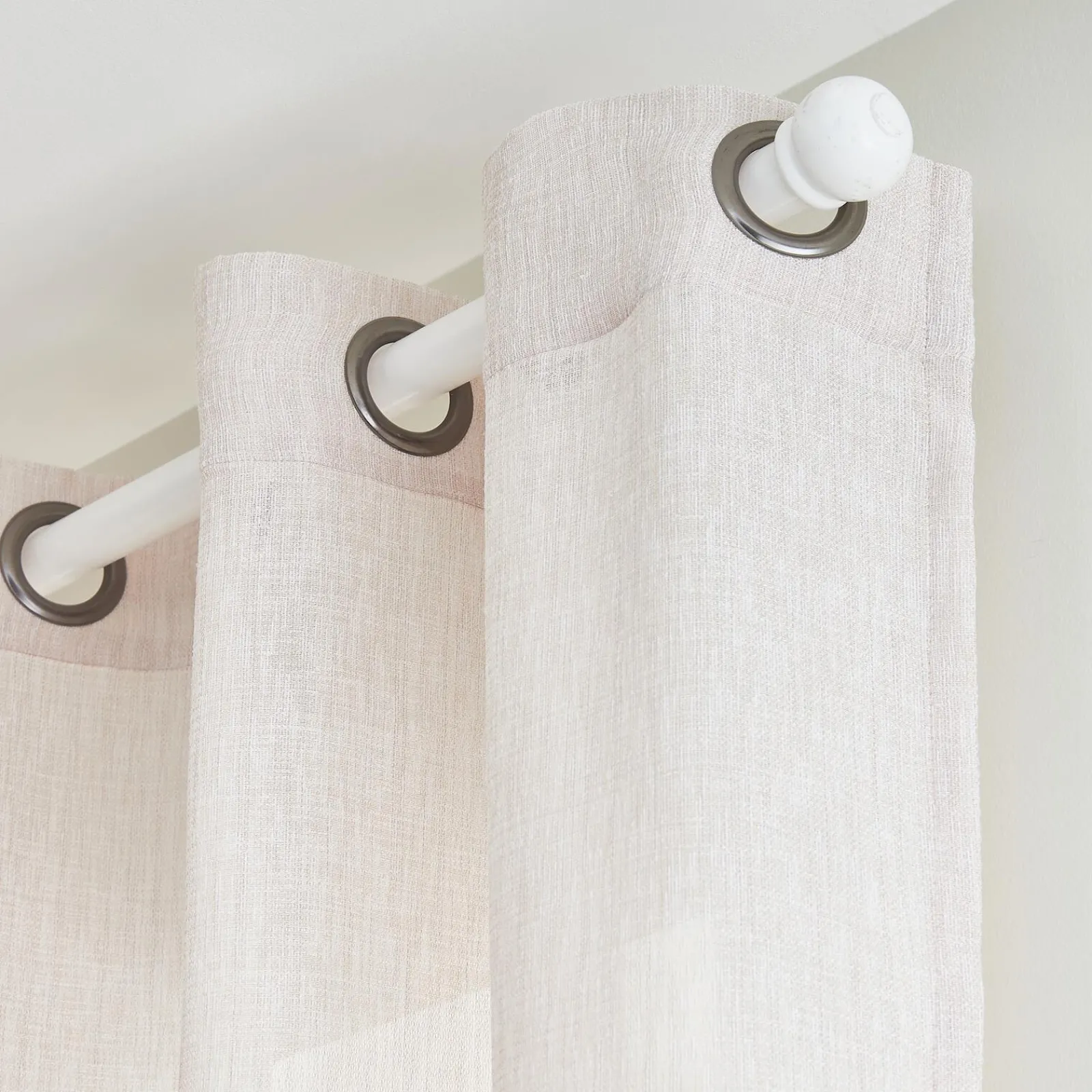 Outlet Voilage ADONIS coloris écru 140 x 240 cm - 4MURS Voilages, Vitrages, Stores Et Accessoires|Rideaux