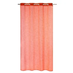 Outlet Voilage AIA coloris corail 140 x 240 cm - 4MURS Voilages, Vitrages, Stores Et Accessoires|Rideaux
