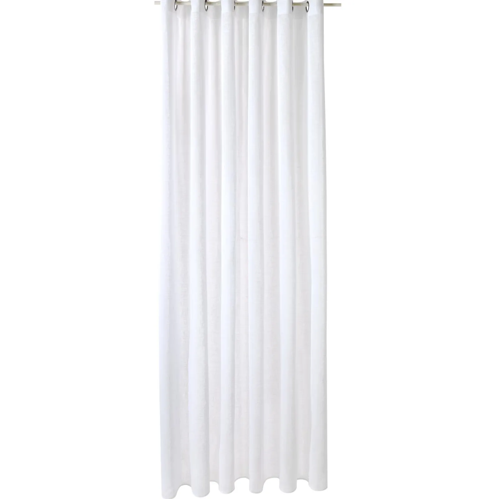 Sale Voilage ASPECT LIN coloris blanc 240 x 260 cm - 4MURS Voilages, Vitrages, Stores Et Accessoires|Rideaux