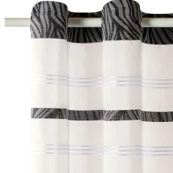 Hot Voilage BAOBAB coloris noir 140 x 240 cm - 4MURS Voilages, Vitrages, Stores Et Accessoires|Rideaux
