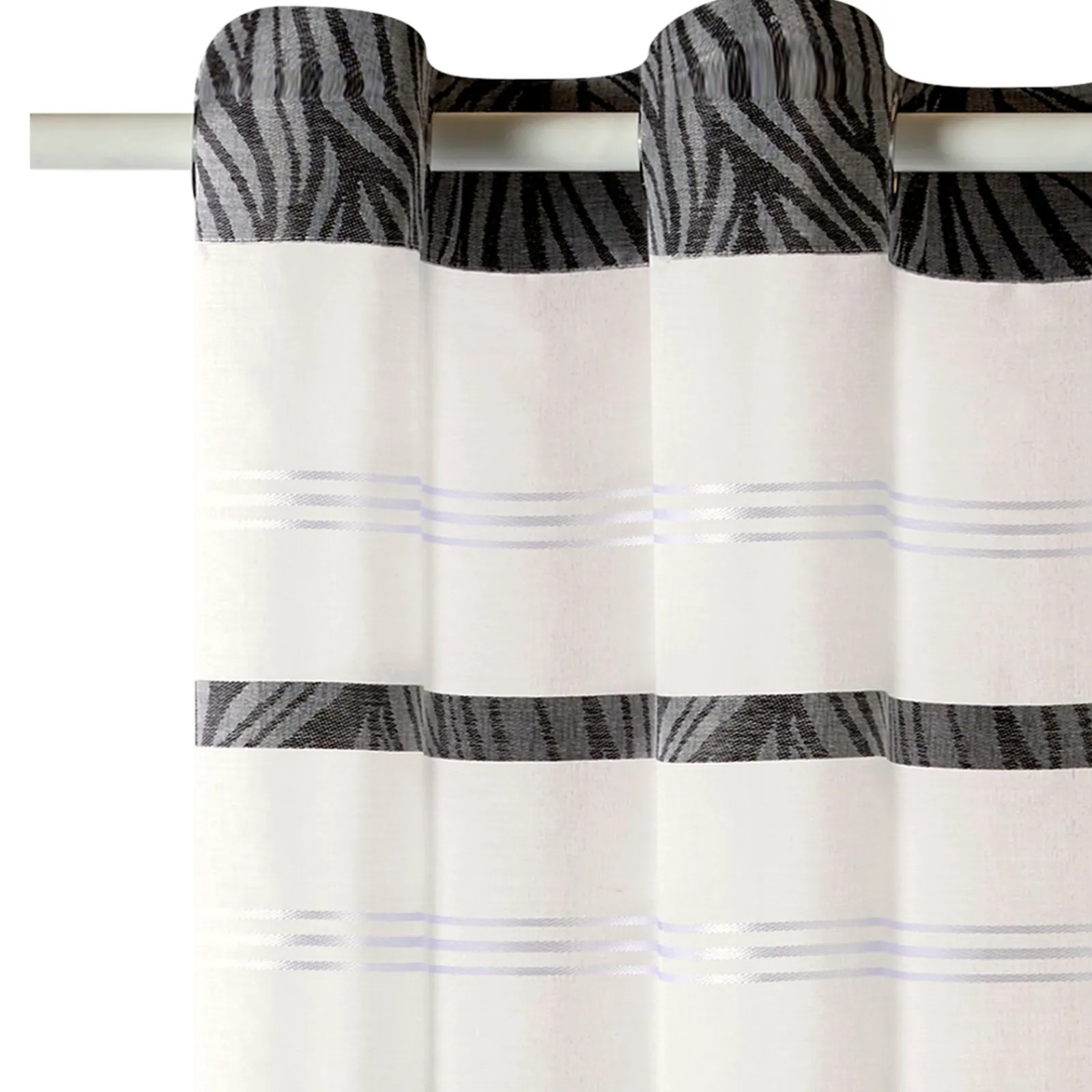 Hot Voilage BAOBAB coloris noir 140 x 240 cm - 4MURS Voilages, Vitrages, Stores Et Accessoires|Rideaux