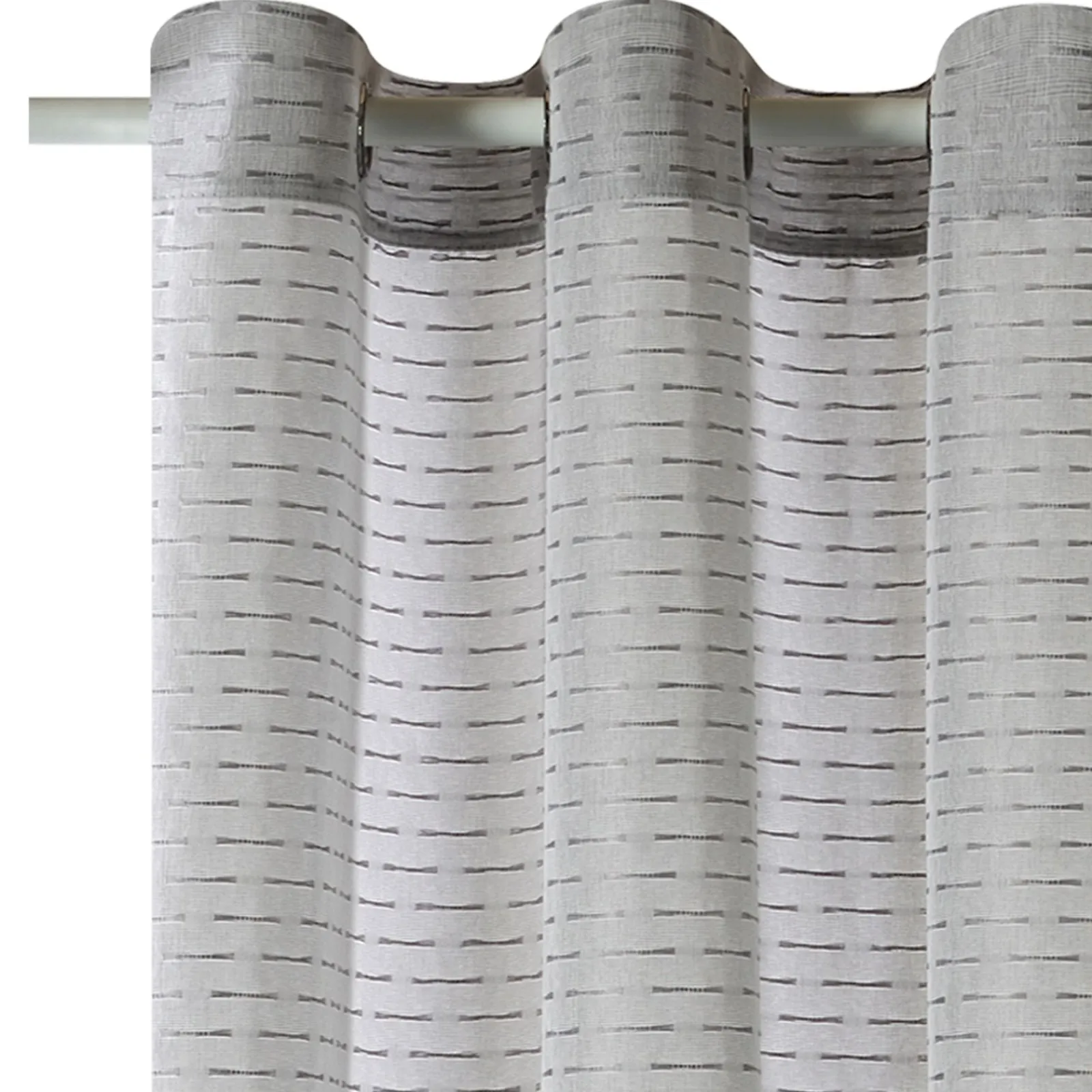 Discount Voilage BEAURECUEIL coloris gris 140 x 240 cm - 4MURS Voilages, Vitrages, Stores Et Accessoires|Rideaux