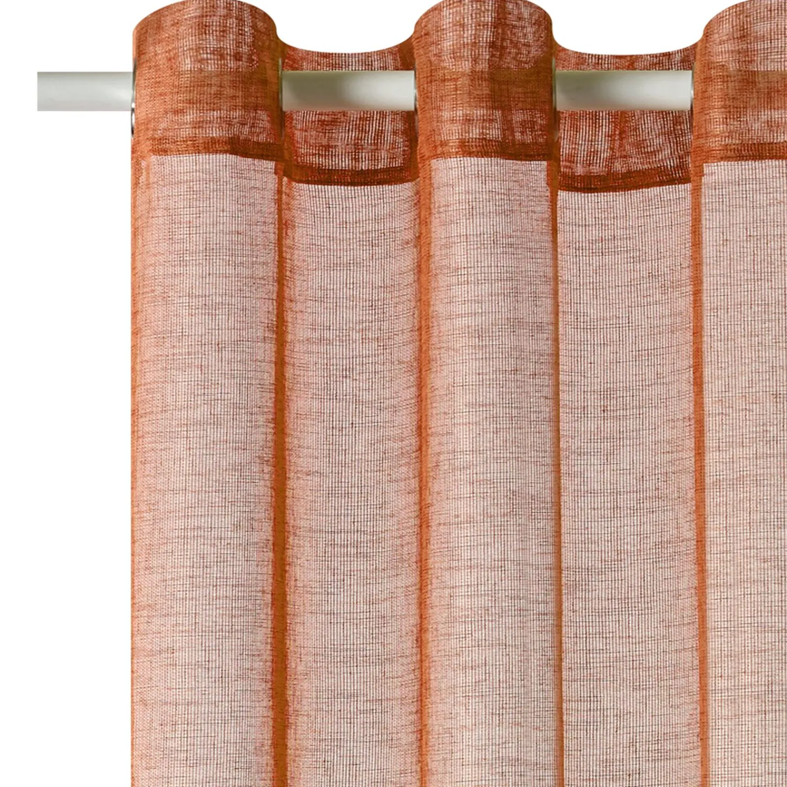 New Voilage CANOAS coloris terre brulée 140 x 260 cm - 4MURS Voilages, Vitrages, Stores Et Accessoires|Rideaux