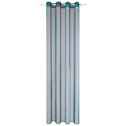 Best Voilage COLORS coloris bleu canard 140 x 260 cm - 4MURS Voilages, Vitrages, Stores Et Accessoires|Rideaux