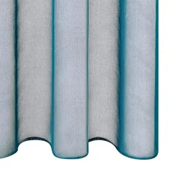 Best Voilage COLORS coloris bleu canard 140 x 260 cm - 4MURS Voilages, Vitrages, Stores Et Accessoires|Rideaux