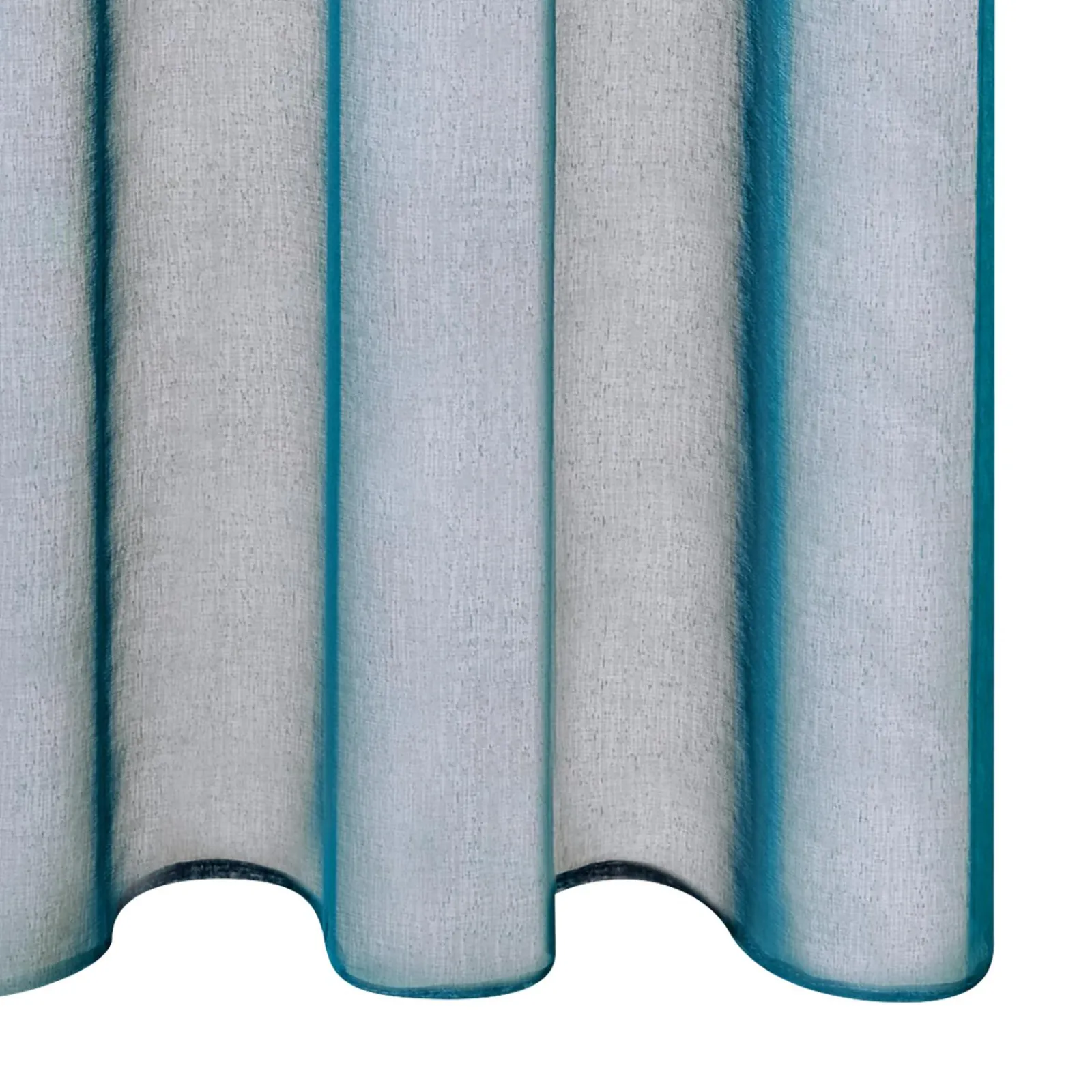 Best Voilage COLORS coloris bleu canard 140 x 260 cm - 4MURS Voilages, Vitrages, Stores Et Accessoires|Rideaux
