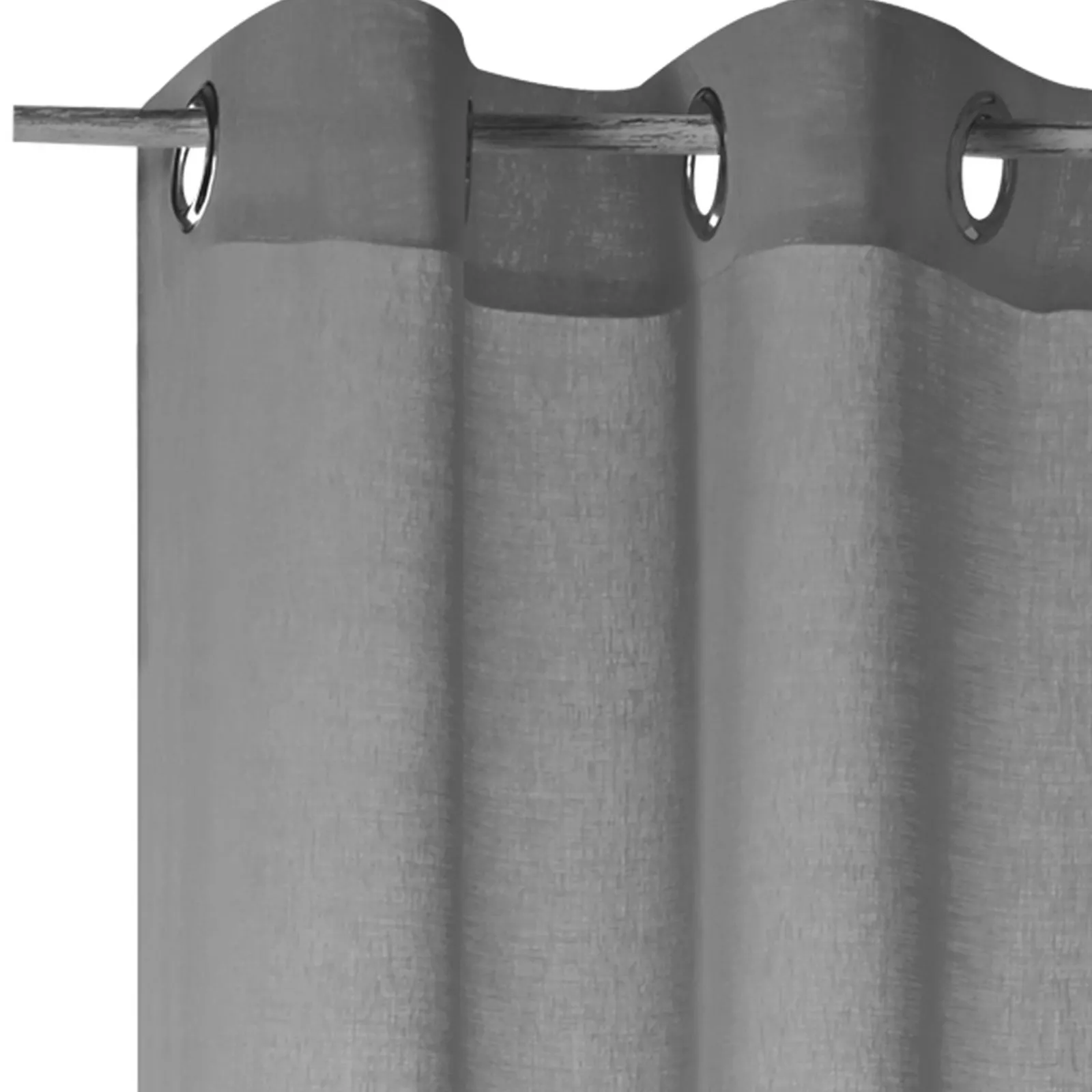 Clearance Voilage COLORS coloris gris 140 x 260 cm - 4MURS Enfant Textile De Maison Enfant|Voilages, Vitrages, Stores Et Accessoires
