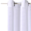 Outlet Voilage FLOT BLEU coloris blanc 145 x 240 cm - 4MURS Voilages, Vitrages, Stores Et Accessoires|Rideaux