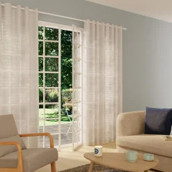 Discount Voilage FLOT BLEU coloris blanc 300 x 240 cm - 4MURS Voilages, Vitrages, Stores Et Accessoires|Rideaux