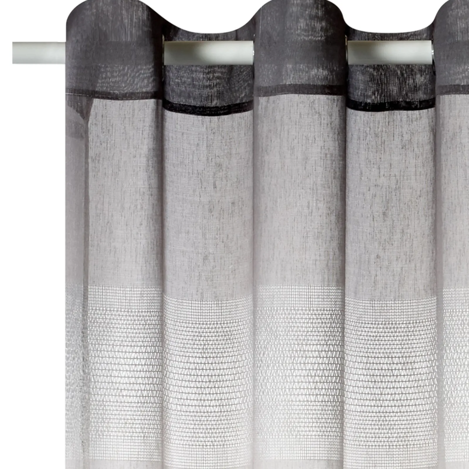 Online Voilage HELIOS coloris gris 140 x 240 cm - 4MURS Voilages, Vitrages, Stores Et Accessoires|Rideaux