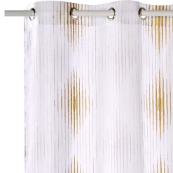 Online Voilage JIHY coloris ocre 140 x 240 cm - 4MURS Voilages, Vitrages, Stores Et Accessoires|Rideaux