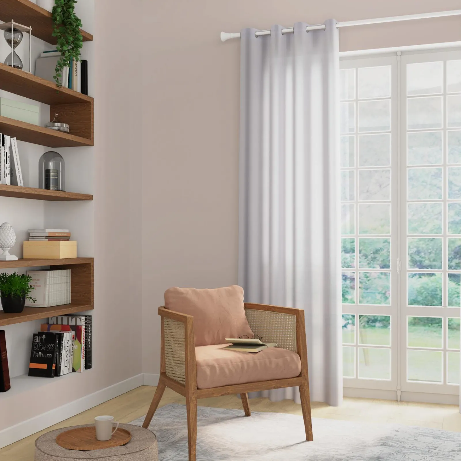 Sale Voilage LILOU coloris blanc 140 x 260 cm - 4MURS Voilages, Vitrages, Stores Et Accessoires|Rideaux