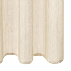 Best Voilage Lin GHIANA coloris beige 140 x 260 cm - 4MURS Voilages, Vitrages, Stores Et Accessoires|Rideaux