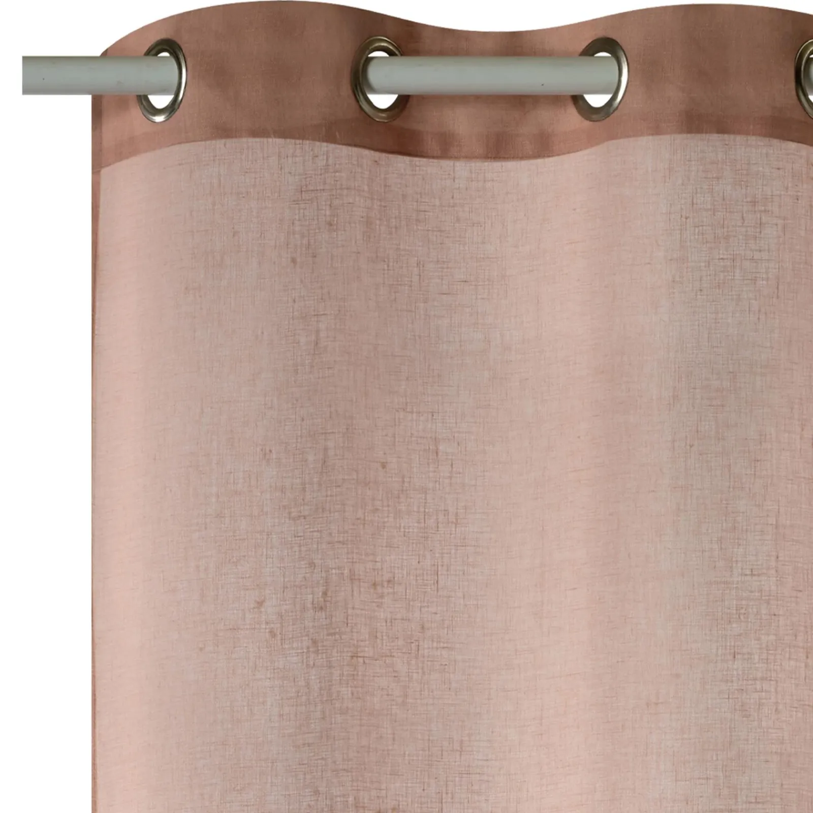 Discount Voilage Lin LINAE coloris rose nude 140 x 260 cm - 4MURS Voilages, Vitrages, Stores Et Accessoires|Rideaux