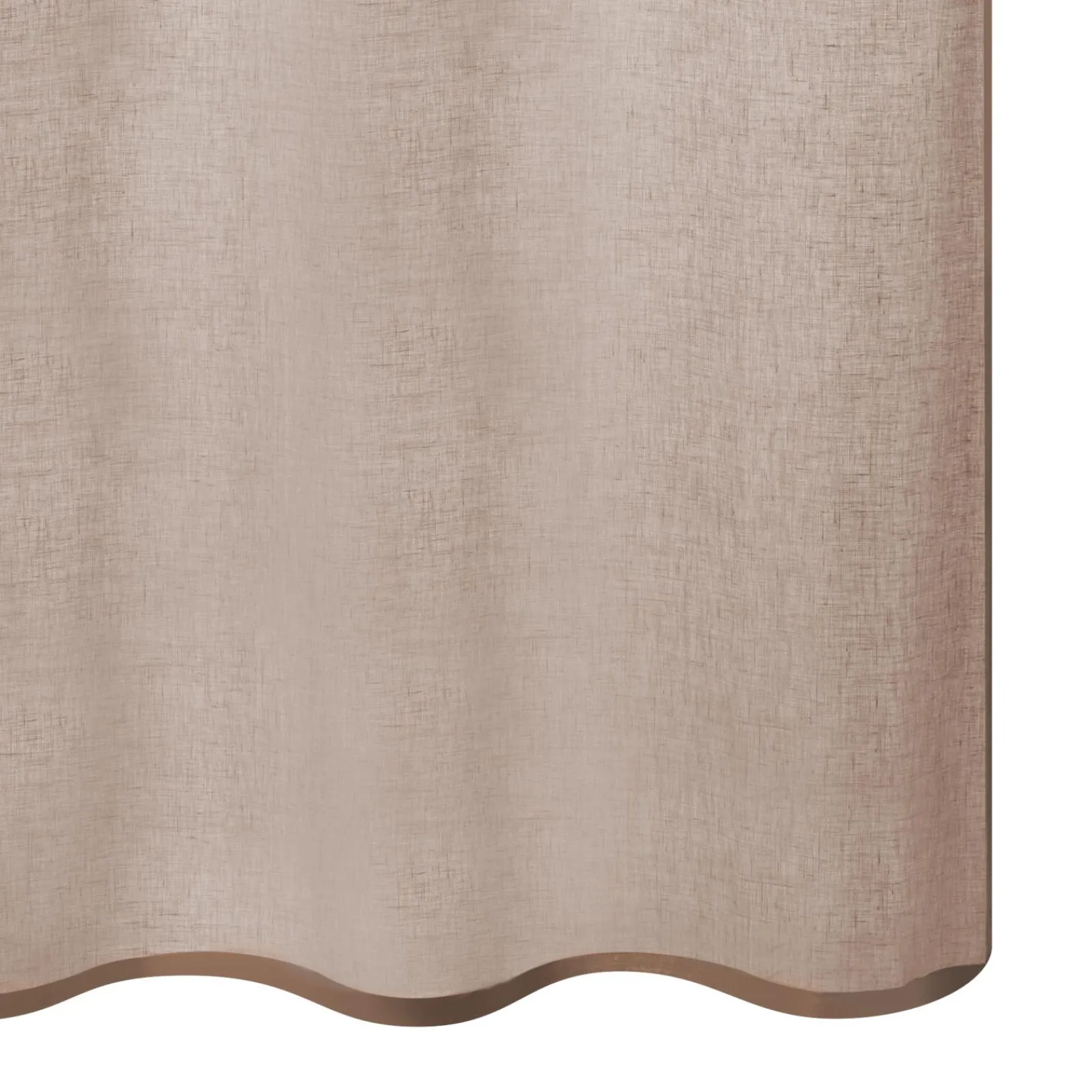 New Voilage Lin LINAE coloris santal 140 x 260 cm - 4MURS Voilages, Vitrages, Stores Et Accessoires|Rideaux
