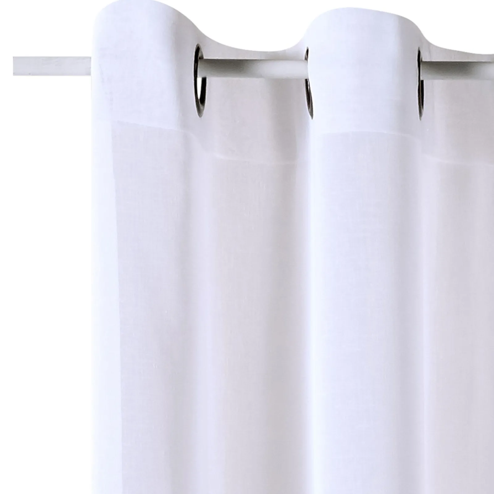 Clearance Voilage LINETTE coloris blanc 145 x 240 cm - 4MURS Voilages, Vitrages, Stores Et Accessoires|Rideaux