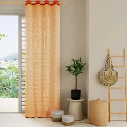 Fashion Voilage LIUM coloris ambre 140 x 240 cm - 4MURS Voilages, Vitrages, Stores Et Accessoires|Rideaux