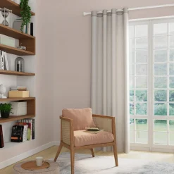 Outlet Voilage LUKAS coloris lin 140 x 240 cm - 4MURS Voilages, Vitrages, Stores Et Accessoires|Rideaux