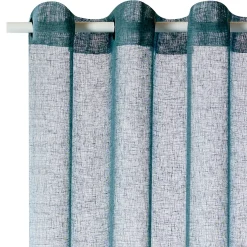 Outlet Voilage MICAO coloris bleu pétrole 145 x 240 cm - 4MURS Voilages, Vitrages, Stores Et Accessoires|Rideaux