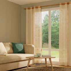 New Voilage MICAO coloris lin 145 x 240 cm - 4MURS Voilages, Vitrages, Stores Et Accessoires|Rideaux