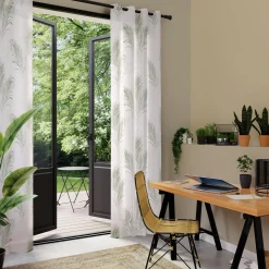 Discount Voilage OMBRA coloris vert tilleul 140 x 240 cm - 4MURS Voilages, Vitrages, Stores Et Accessoires|Rideaux