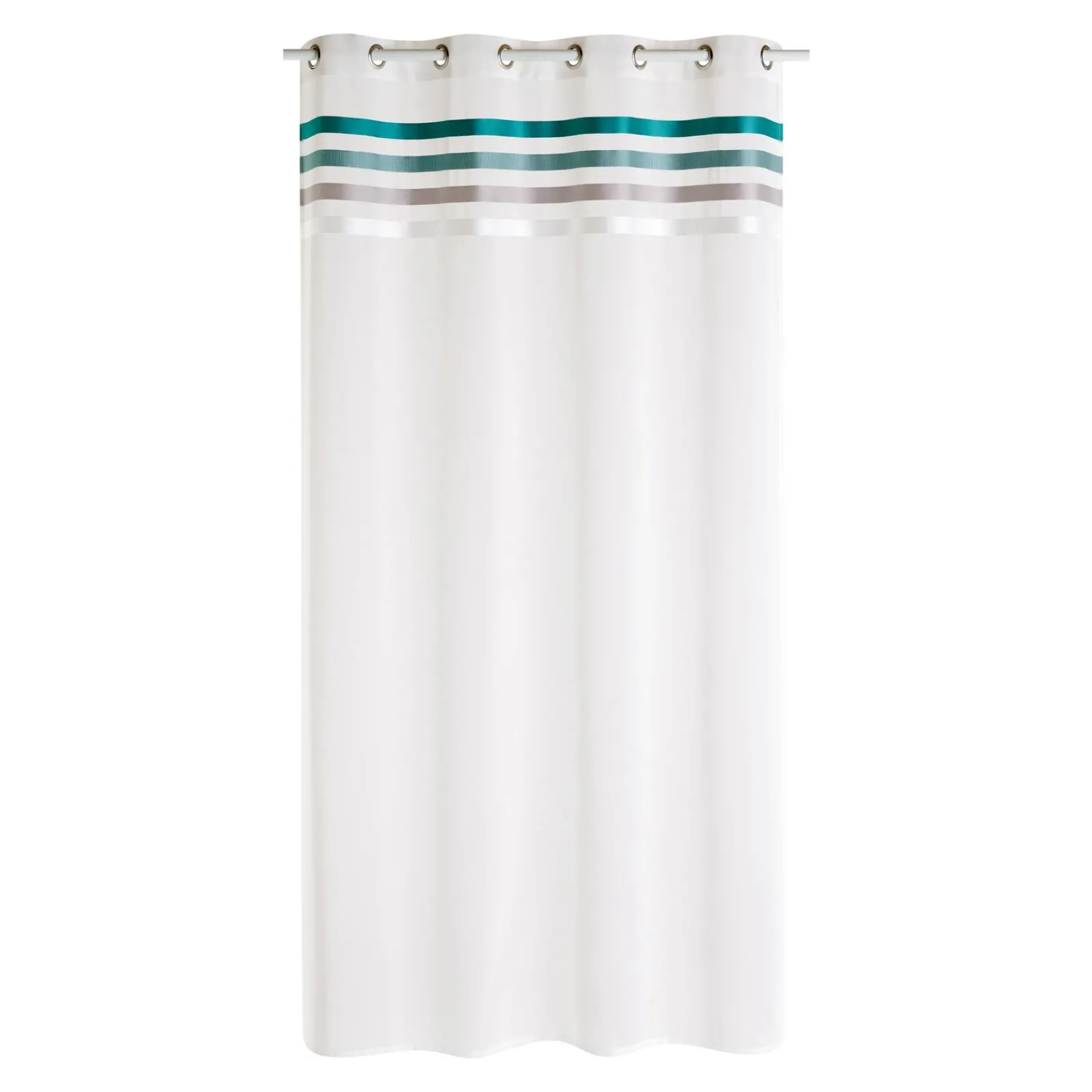 New Voilage OSYA coloris bleu paon 140 x 240 cm - 4MURS Voilages, Vitrages, Stores Et Accessoires|Rideaux