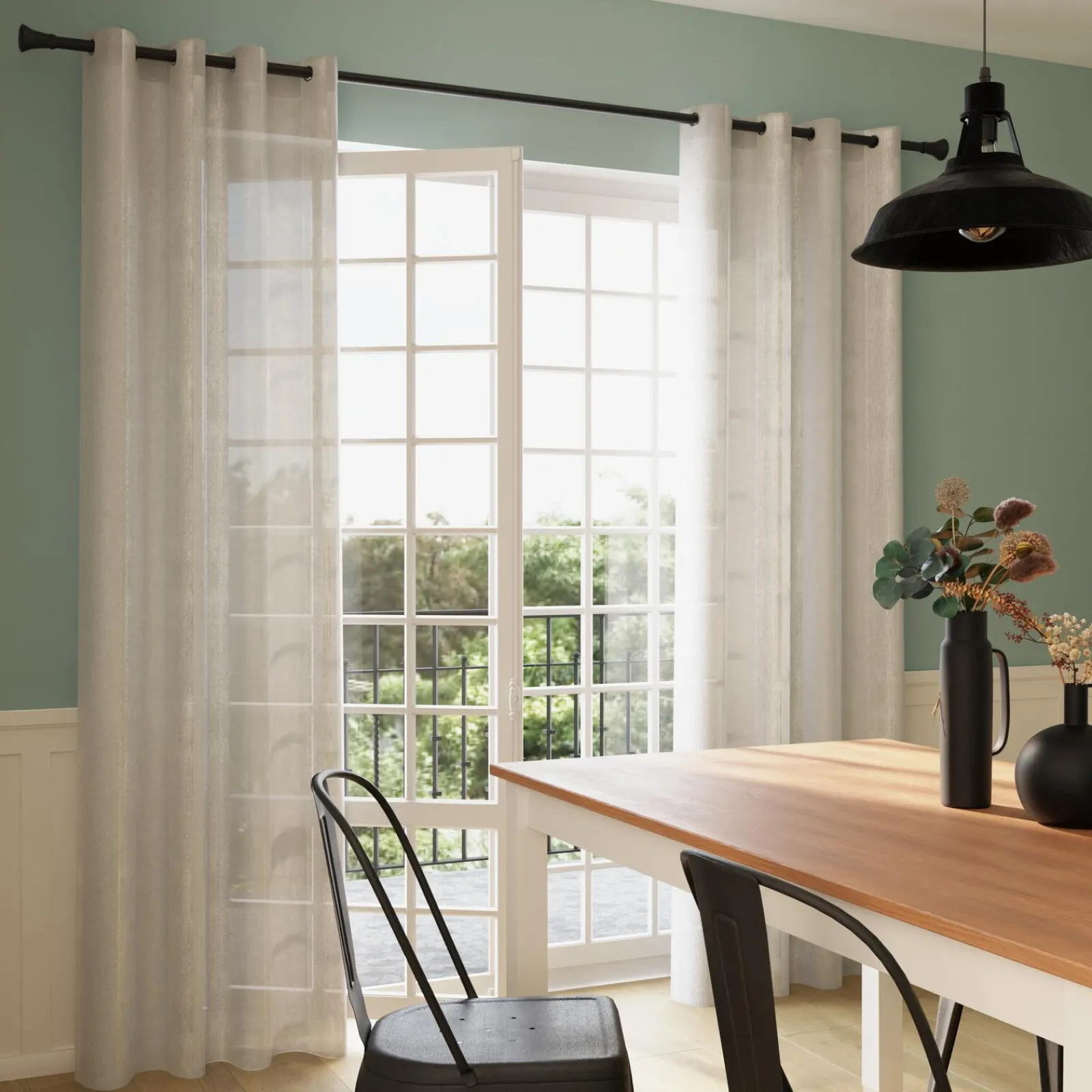 Clearance Voilage PINGALA coloris blanc 140 x 240 cm - 4MURS Voilages, Vitrages, Stores Et Accessoires|Rideaux