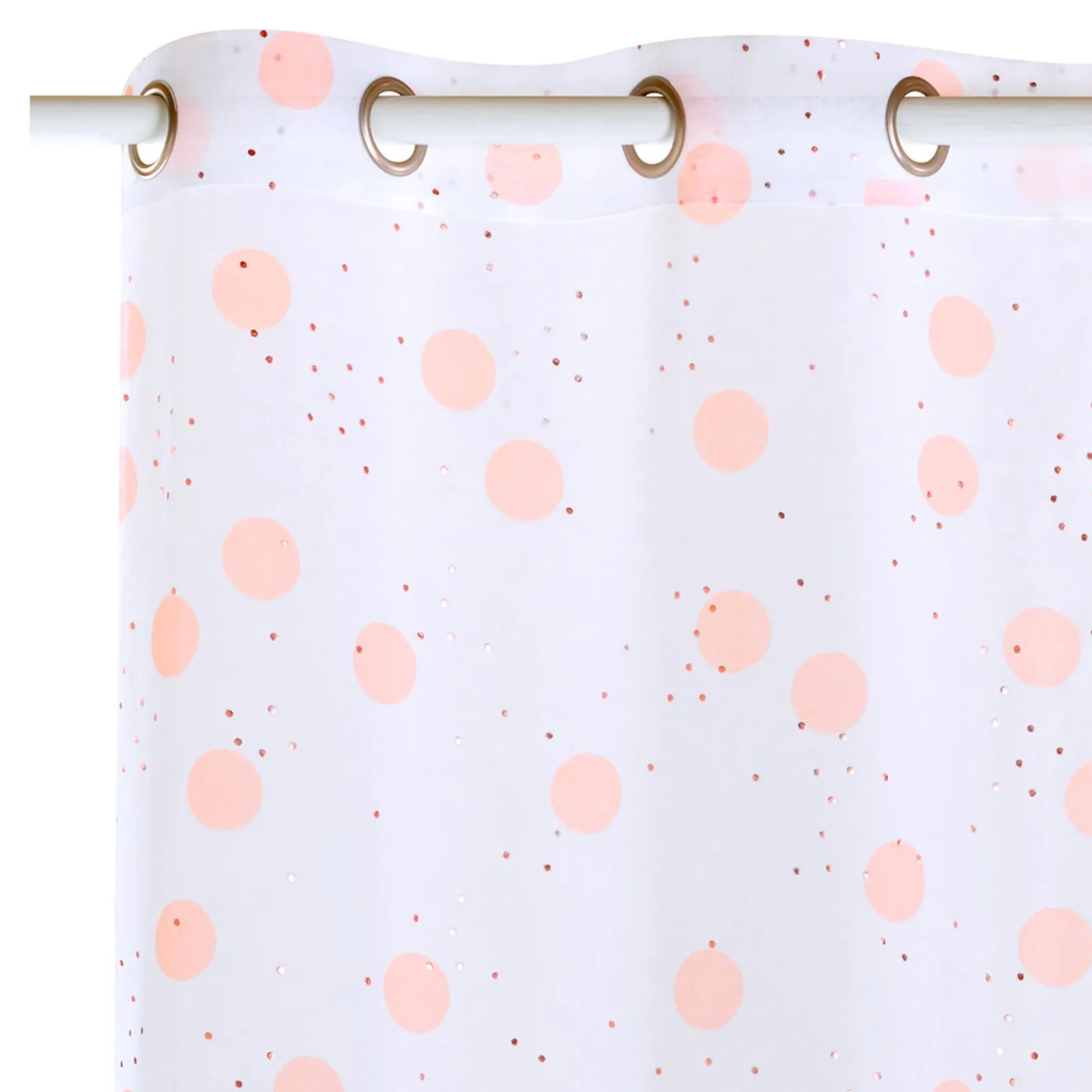 Hot Voilage PUNTINI coloris pêche 140 x 240 cm - 4MURS Voilages, Vitrages, Stores Et Accessoires|Rideaux